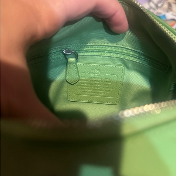 Green Coach Satchel - Picture 7 of 9